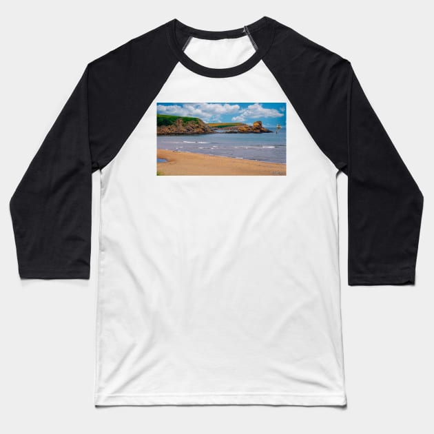 Beach at Margaree Harbour Baseball T-Shirt by kenmo